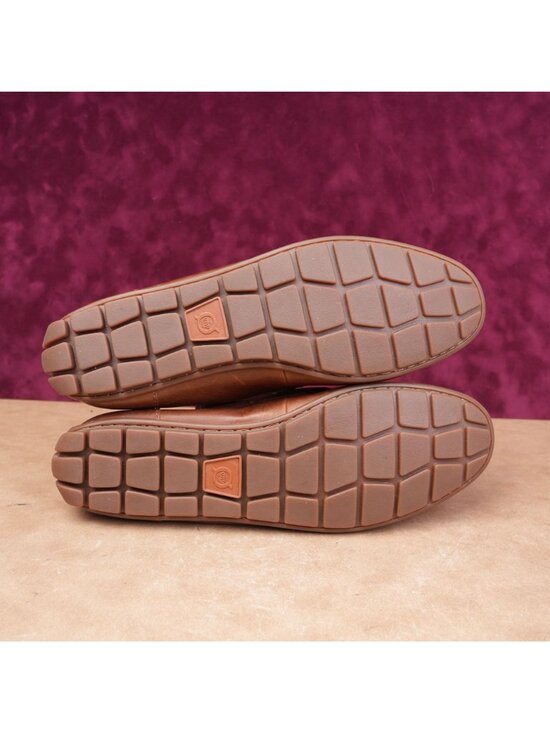 Born Men Brown Leather Marcel Moc Toe Cushion Comfortable Driving Loafers sz 12 main image 5